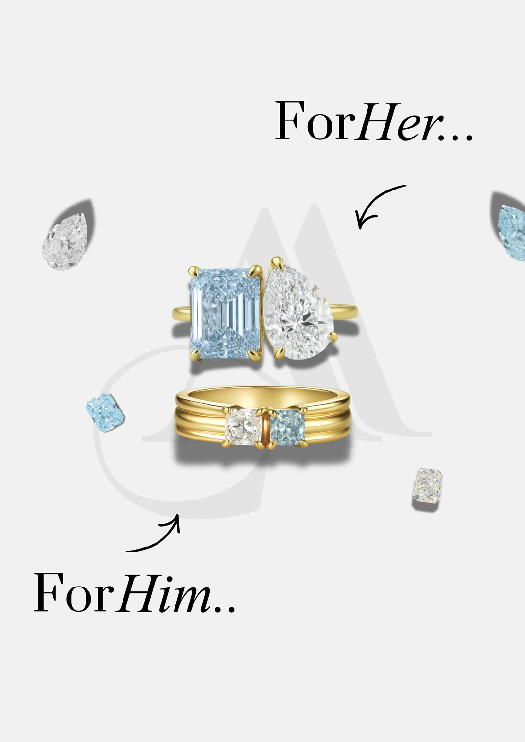 You & Me Ring Set