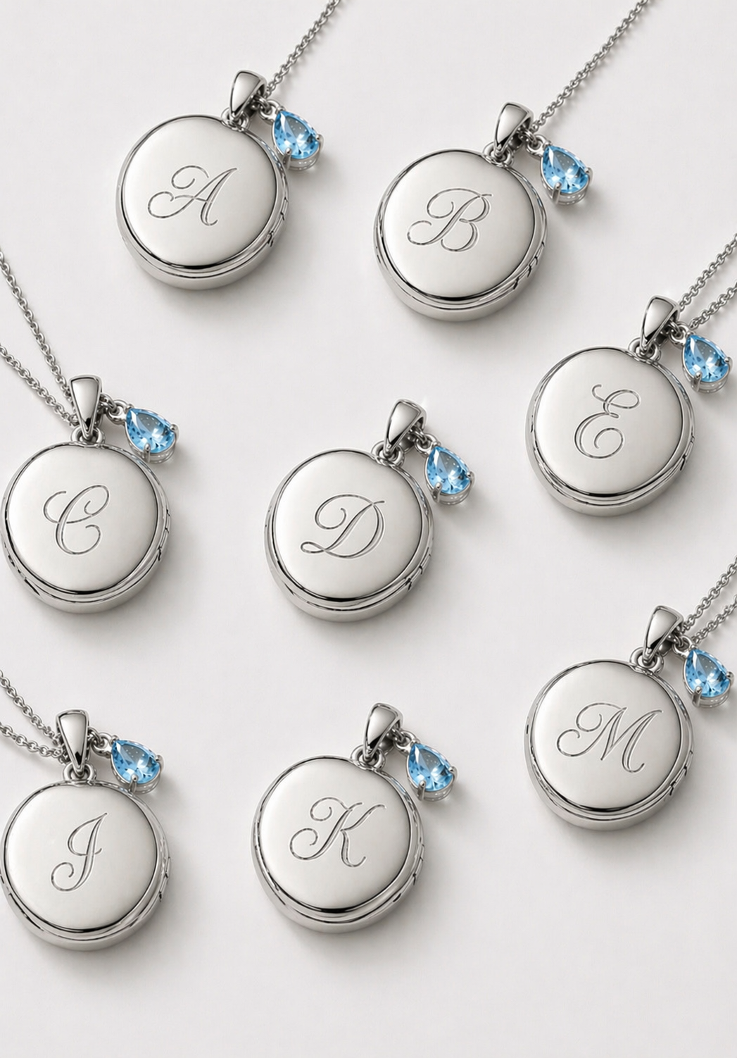 Engraved Photo Locket Necklace