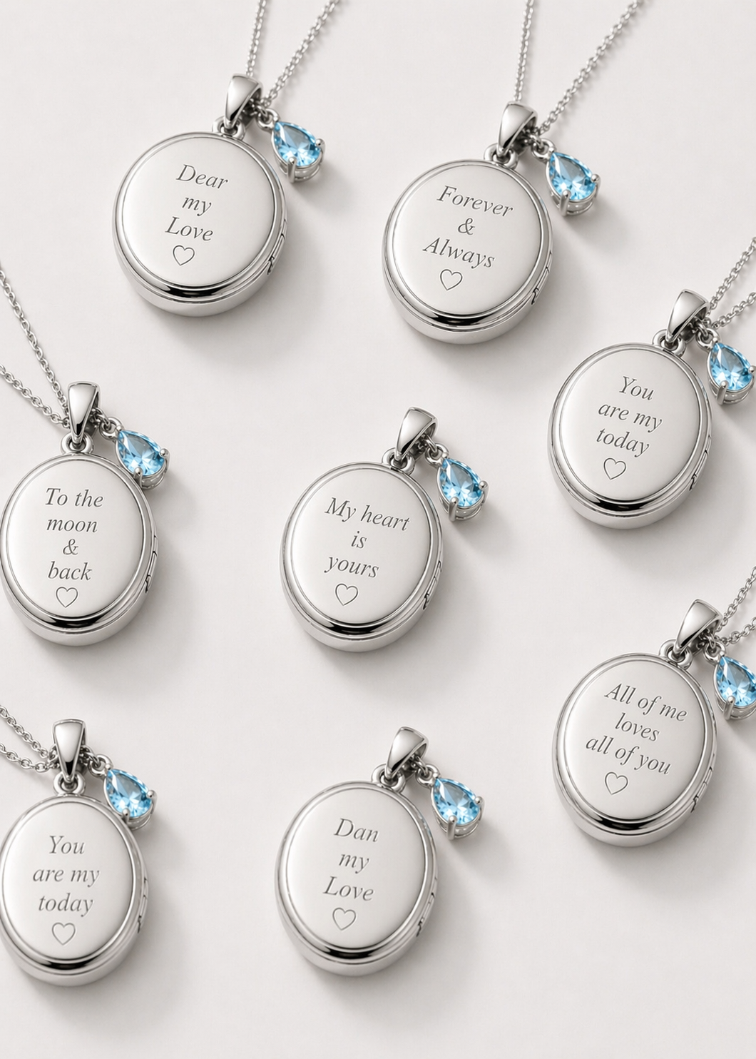 Engraved Photo Locket Necklace