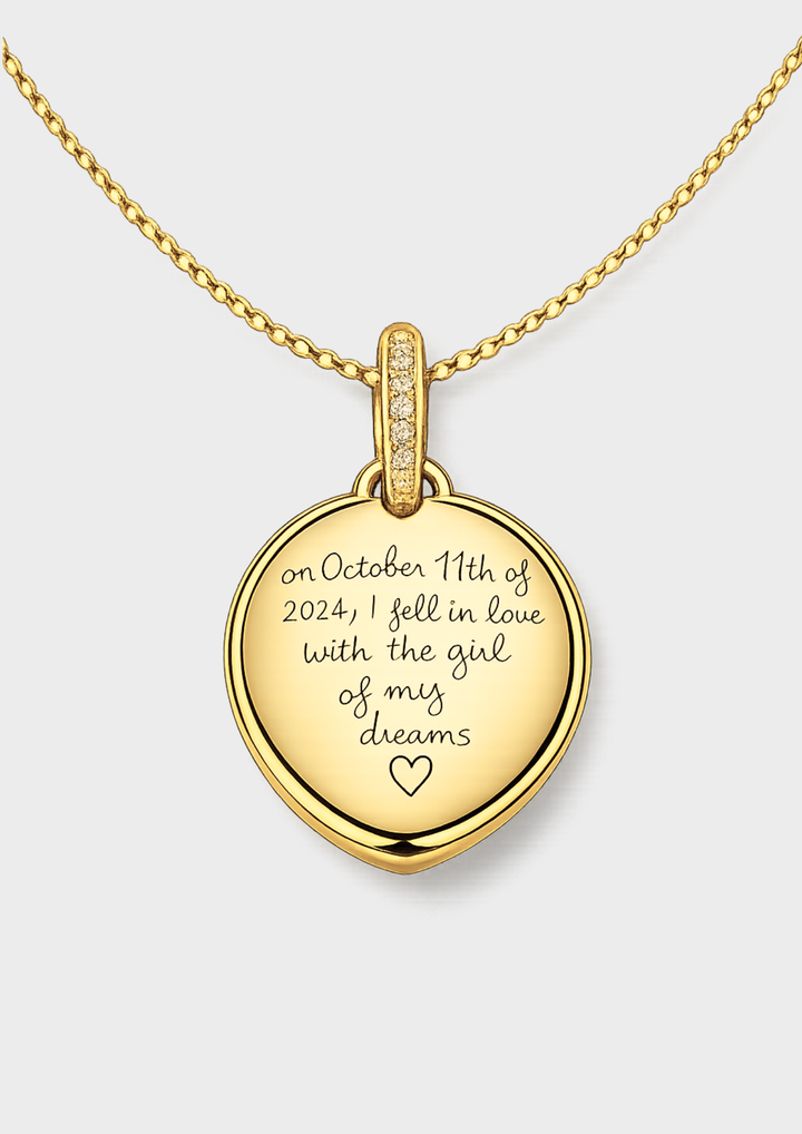 Circle Engraved Necklace