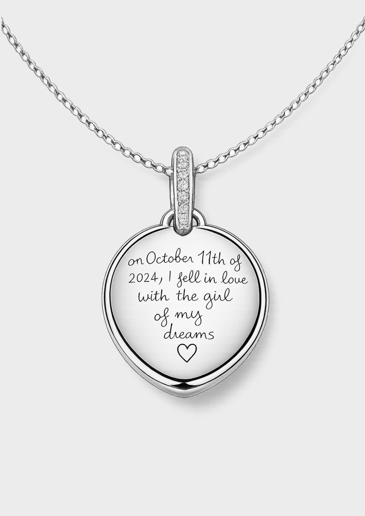 Circle Engraved Necklace