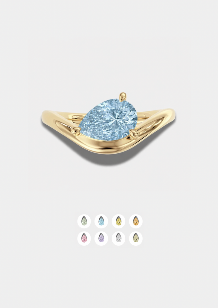 Sophia Birthstone Pinky Promise Ring