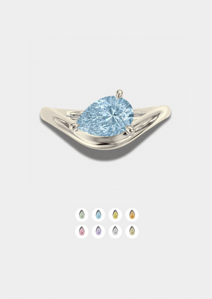 Sophia Birthstone Pinky Promise Ring