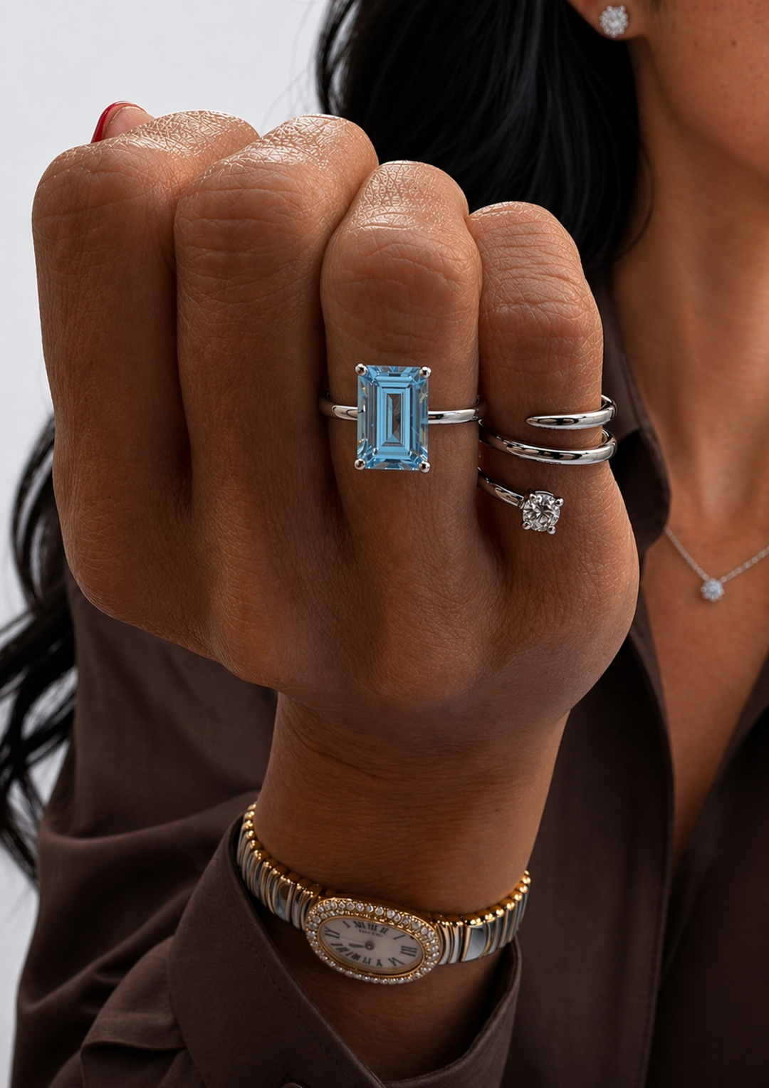 Feyré Birthstone Ring Silver