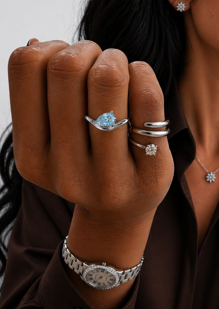 Sophia Birthstone Pinky Promise Ring