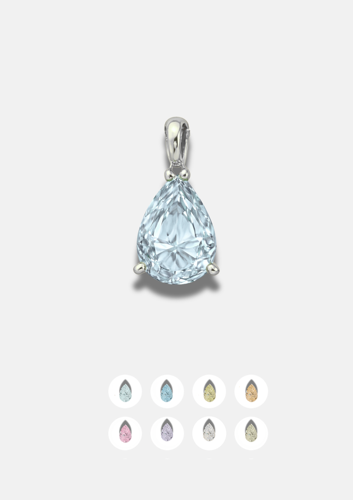 Pear Gemstone Charm
