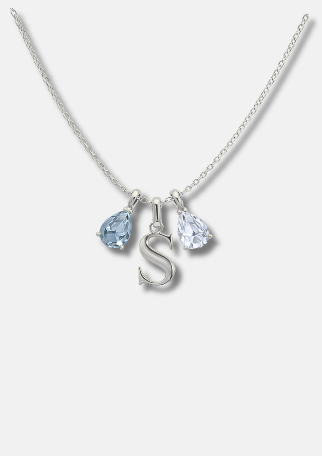 Initial + Birthstone Necklace