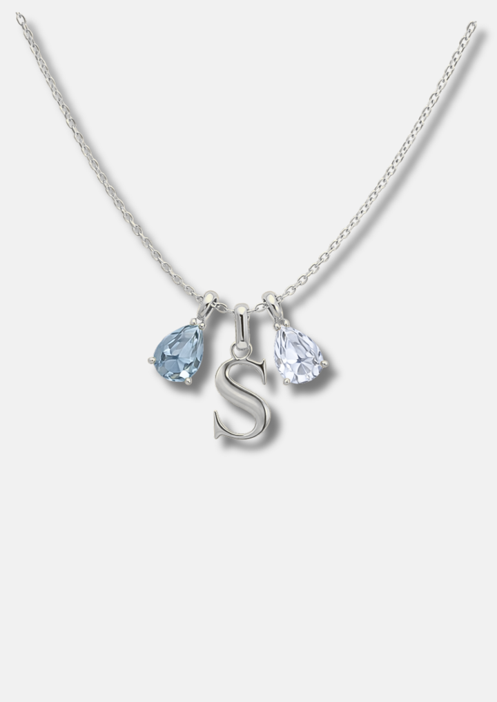 Initial + Birthstone Necklace